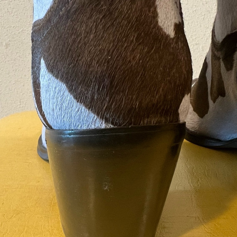 Cow Print Western Boots - Picture 7 of 9